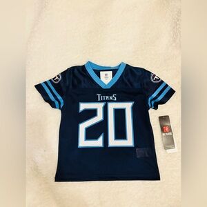 Tiny Titan Star 🌟 NFL Tennessee Titans Kids #20 Navy and Light Blue Jersey